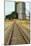Grain Silos And Railway Track-Tony Craddock-Mounted Photographic Print