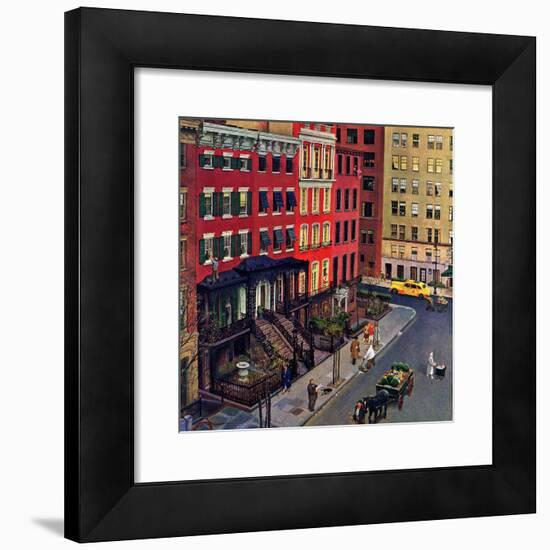 "Gramercy Park," March 25, 1944-John Falter-Framed Giclee Print