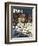 "Gramercy Park" Saturday Evening Post Cover, February 11, 1950-John Falter-Framed Giclee Print