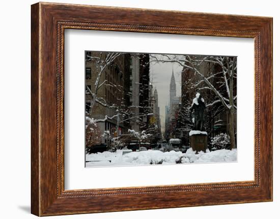 Gramercy Park, Snow, NYC, 2012-Anthony Butera-Framed Photographic Print