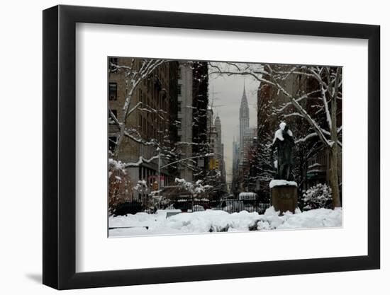 Gramercy Park, Snow, NYC, 2012-Anthony Butera-Framed Photographic Print