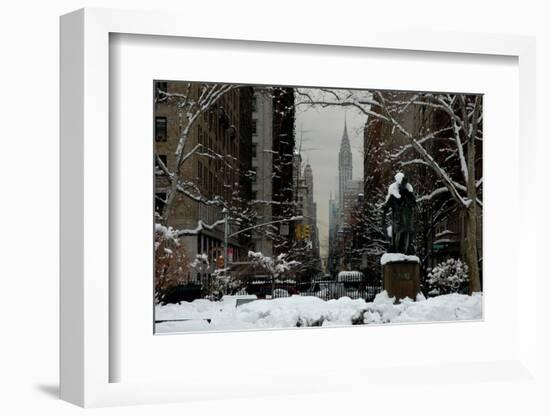 Gramercy Park, Snow, NYC, 2012-Anthony Butera-Framed Photographic Print