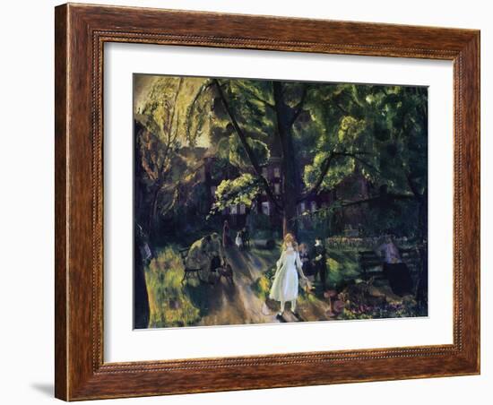 Gramercy Park-George Wesley Bellows-Framed Giclee Print