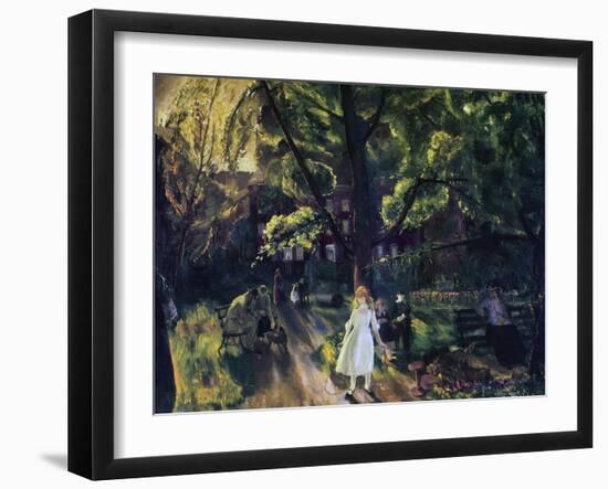 Gramercy Park-George Wesley Bellows-Framed Giclee Print