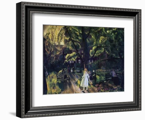 Gramercy Park-George Wesley Bellows-Framed Giclee Print