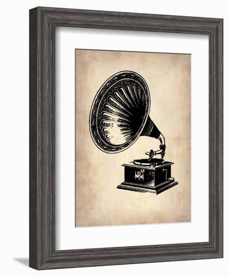 Gramophone 1-NaxArt-Framed Art Print