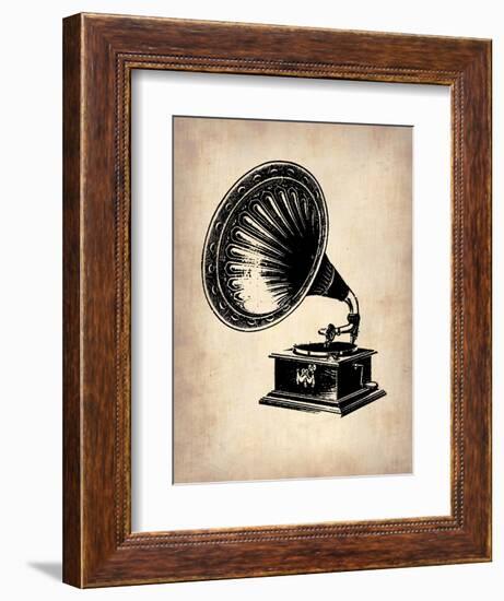 Gramophone 1-NaxArt-Framed Art Print