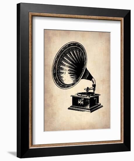 Gramophone 1-NaxArt-Framed Art Print