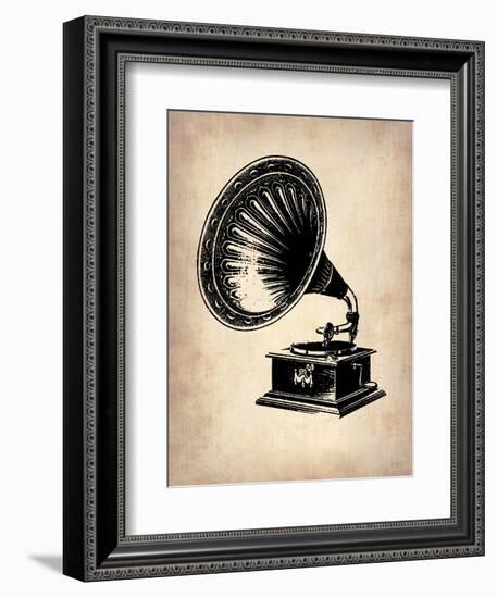 Gramophone 1-NaxArt-Framed Art Print