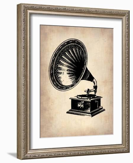 Gramophone 1-NaxArt-Framed Art Print