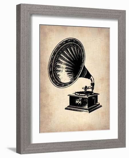 Gramophone 1-NaxArt-Framed Art Print