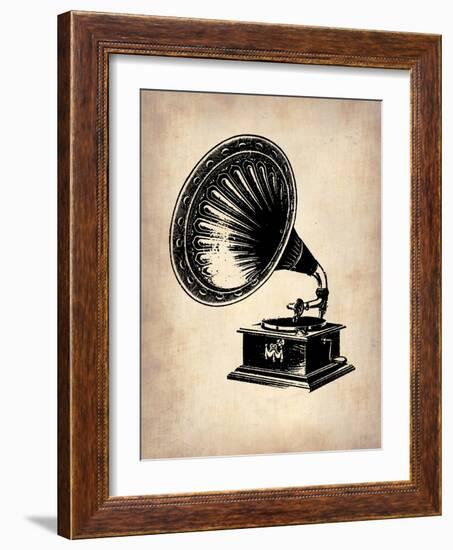 Gramophone 1-NaxArt-Framed Art Print