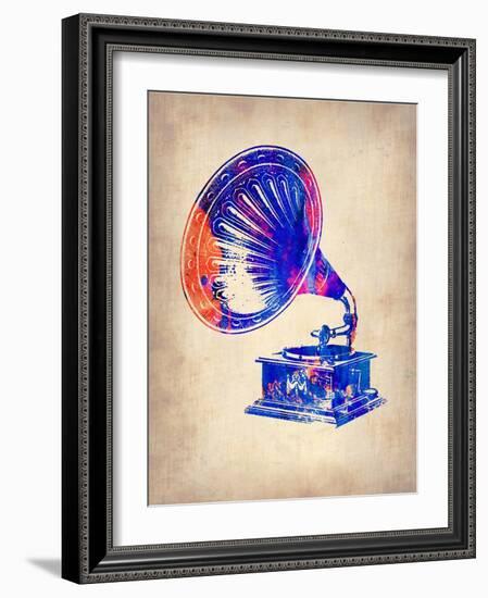 Gramophone 2-NaxArt-Framed Art Print