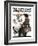 "Gramps and the Snowman" Saturday Evening Post Cover, December 20,1919-Norman Rockwell-Framed Giclee Print