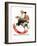 "Gramps on Rocking Horse", December 16,1933-Norman Rockwell-Framed Giclee Print