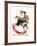 "Gramps on Rocking Horse", December 16,1933-Norman Rockwell-Framed Giclee Print