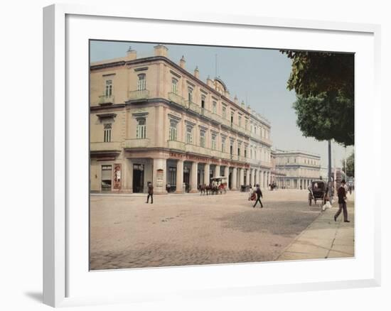 Gran Hotel Inglaterra, Havana, Cuba-William Henry Jackson-Framed Photo