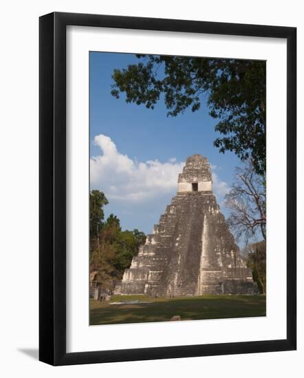 Gran Plaza and Temple I, Mayan Archaeological Site, Tikal, Guatemala-Sergio Pitamitz-Framed Photographic Print