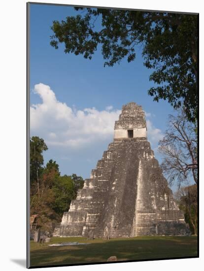 Gran Plaza and Temple I, Mayan Archaeological Site, Tikal, Guatemala-Sergio Pitamitz-Mounted Photographic Print