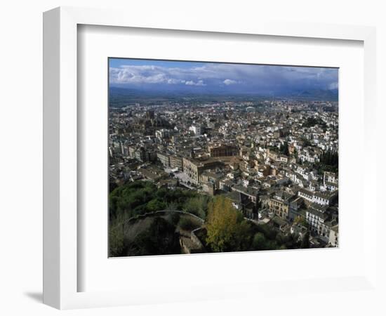 Granada from the Alhambra, Spain-Barry Winiker-Framed Photographic Print