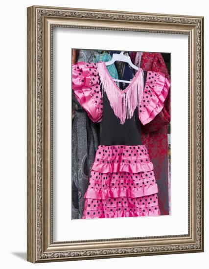 Granada, Spain, Girls in Traditional Dress for Flamenco Dancer-Bill Bachmann-Framed Photographic Print