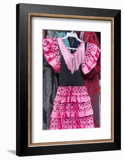 Granada, Spain, Girls in Traditional Dress for Flamenco Dancer-Bill Bachmann-Framed Photographic Print