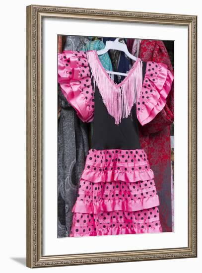 Granada, Spain, Girls in Traditional Dress for Flamenco Dancer-Bill Bachmann-Framed Photographic Print