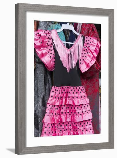 Granada, Spain, Girls in Traditional Dress for Flamenco Dancer-Bill Bachmann-Framed Photographic Print