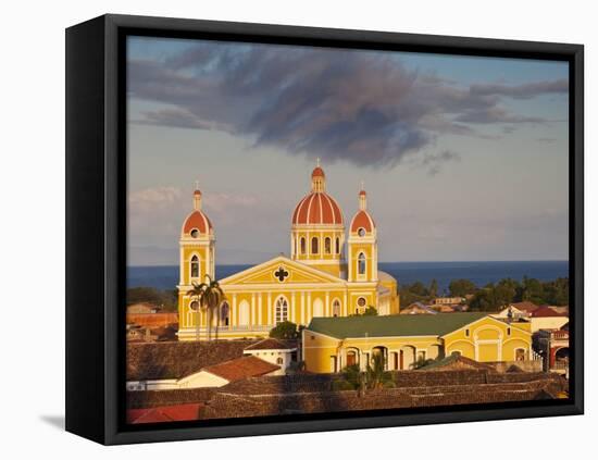 Granada, View of Cathedral De Granada from Iglesia De La Merced, Nicaragua-Jane Sweeney-Framed Premier Image Canvas