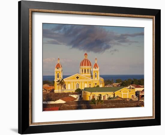 Granada, View of Cathedral De Granada from Iglesia De La Merced, Nicaragua-Jane Sweeney-Framed Photographic Print