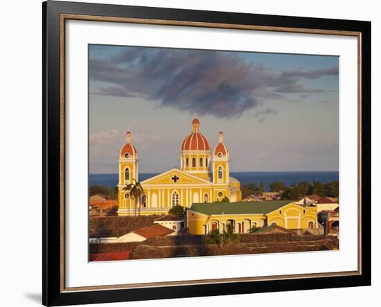 Granada, View of Cathedral De Granada from Iglesia De La Merced, Nicaragua-Jane Sweeney-Framed Photographic Print