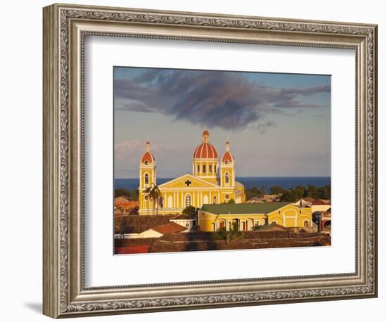 Granada, View of Cathedral De Granada from Iglesia De La Merced, Nicaragua-Jane Sweeney-Framed Photographic Print