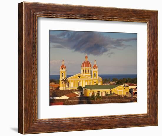 Granada, View of Cathedral De Granada from Iglesia De La Merced, Nicaragua-Jane Sweeney-Framed Photographic Print