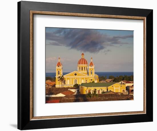 Granada, View of Cathedral De Granada from Iglesia De La Merced, Nicaragua-Jane Sweeney-Framed Photographic Print