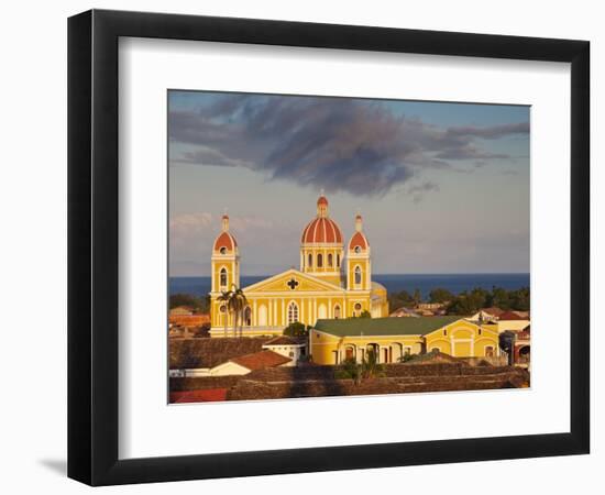 Granada, View of Cathedral De Granada from Iglesia De La Merced, Nicaragua-Jane Sweeney-Framed Photographic Print