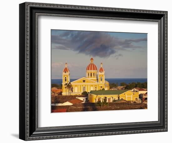 Granada, View of Cathedral De Granada from Iglesia De La Merced, Nicaragua-Jane Sweeney-Framed Photographic Print