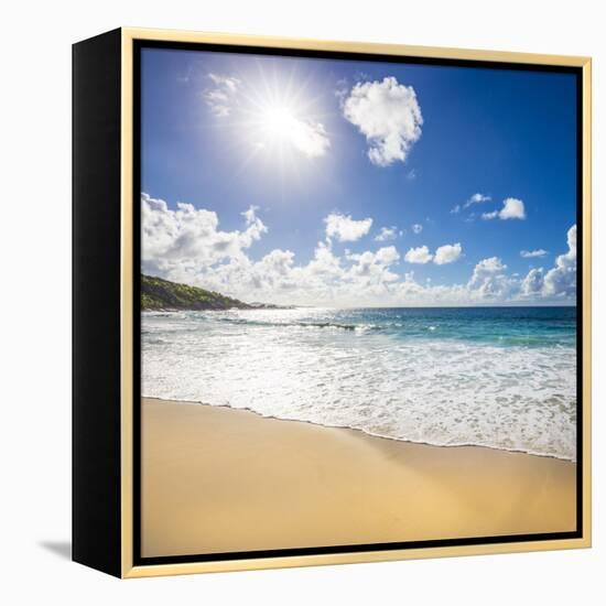 Grand Anse Beach, La Digue, Seychelles-Jon Arnold-Framed Premier Image Canvas