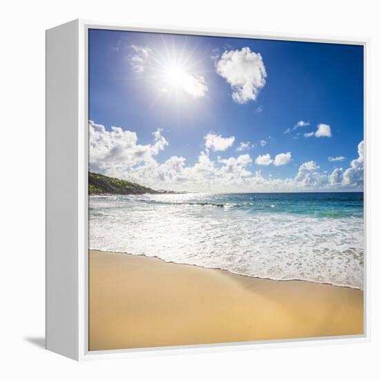 Grand Anse Beach, La Digue, Seychelles-Jon Arnold-Framed Premier Image Canvas