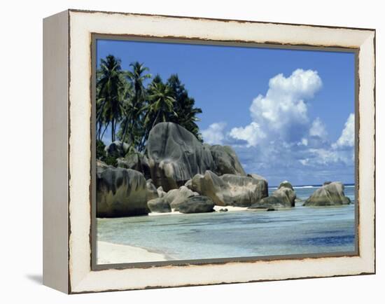 Grand Anse, La Digue, Seychelles, Indian Ocean, Africa-Robert Harding-Framed Premier Image Canvas