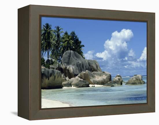 Grand Anse, La Digue, Seychelles, Indian Ocean, Africa-Robert Harding-Framed Premier Image Canvas