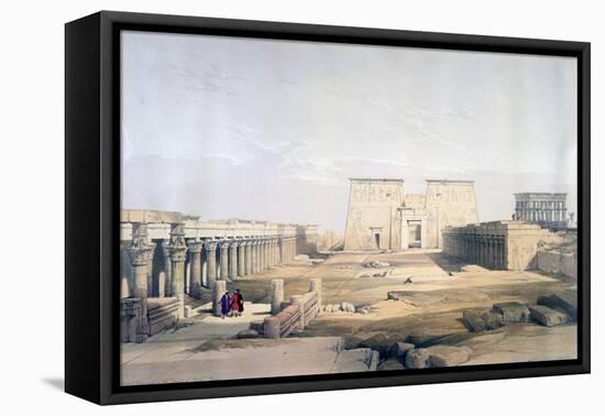 Grand Approach to the Temple of Philae, Nubia, 19th Century-David Roberts-Framed Premier Image Canvas