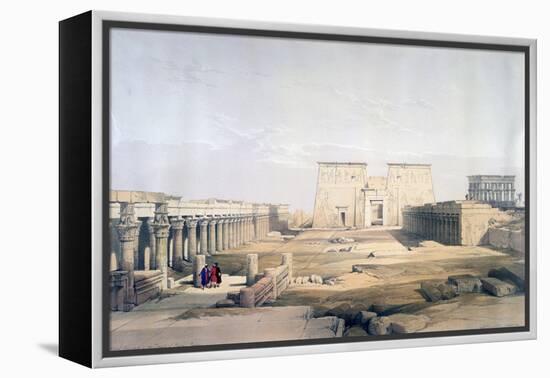 Grand Approach to the Temple of Philae, Nubia, 19th Century-David Roberts-Framed Premier Image Canvas