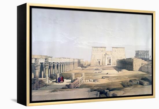 Grand Approach to the Temple of Philae, Nubia, 19th Century-David Roberts-Framed Premier Image Canvas