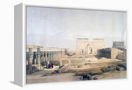 Grand Approach to the Temple of Philae, Nubia, 19th Century-David Roberts-Framed Premier Image Canvas