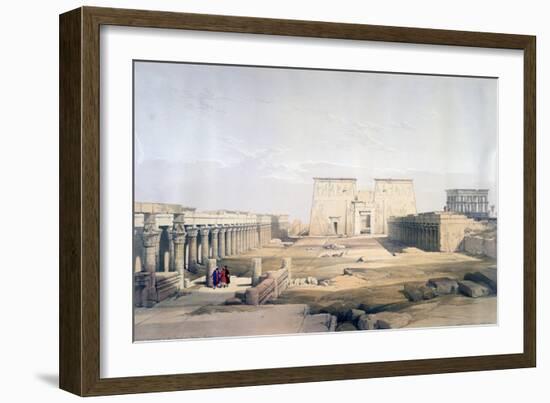 Grand Approach to the Temple of Philae, Nubia, 19th Century-David Roberts-Framed Giclee Print