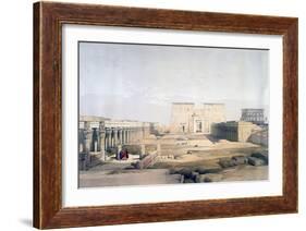 Grand Approach to the Temple of Philae, Nubia, 19th Century-David Roberts-Framed Giclee Print