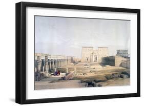 Grand Approach to the Temple of Philae, Nubia, 19th Century-David Roberts-Framed Giclee Print