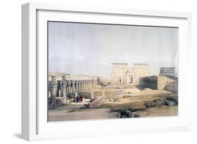 Grand Approach to the Temple of Philae, Nubia, 19th Century-David Roberts-Framed Giclee Print