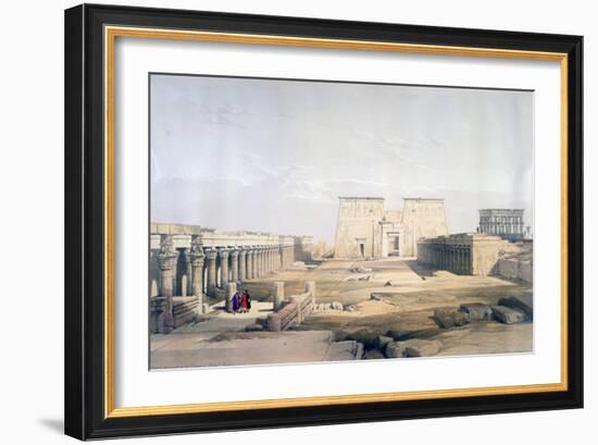 Grand Approach to the Temple of Philae, Nubia, 19th Century-David Roberts-Framed Giclee Print