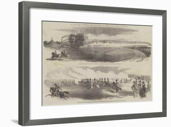 Grand Artillery Review at Woolwich-null-Framed Giclee Print